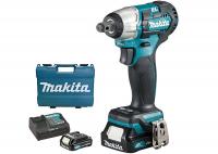 Гайковерт ударный аккумуляторный MAKITA TW161DWAE (BL-Motor,12В,2*2.0Ач/CXT,1/2",165Нм,кейс)