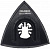 Держатель шлифовальных листов Hilberg Delta 80 mm HR0380